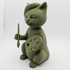 Artist Cat Sculpture