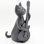 Guitar Cat Sculpture