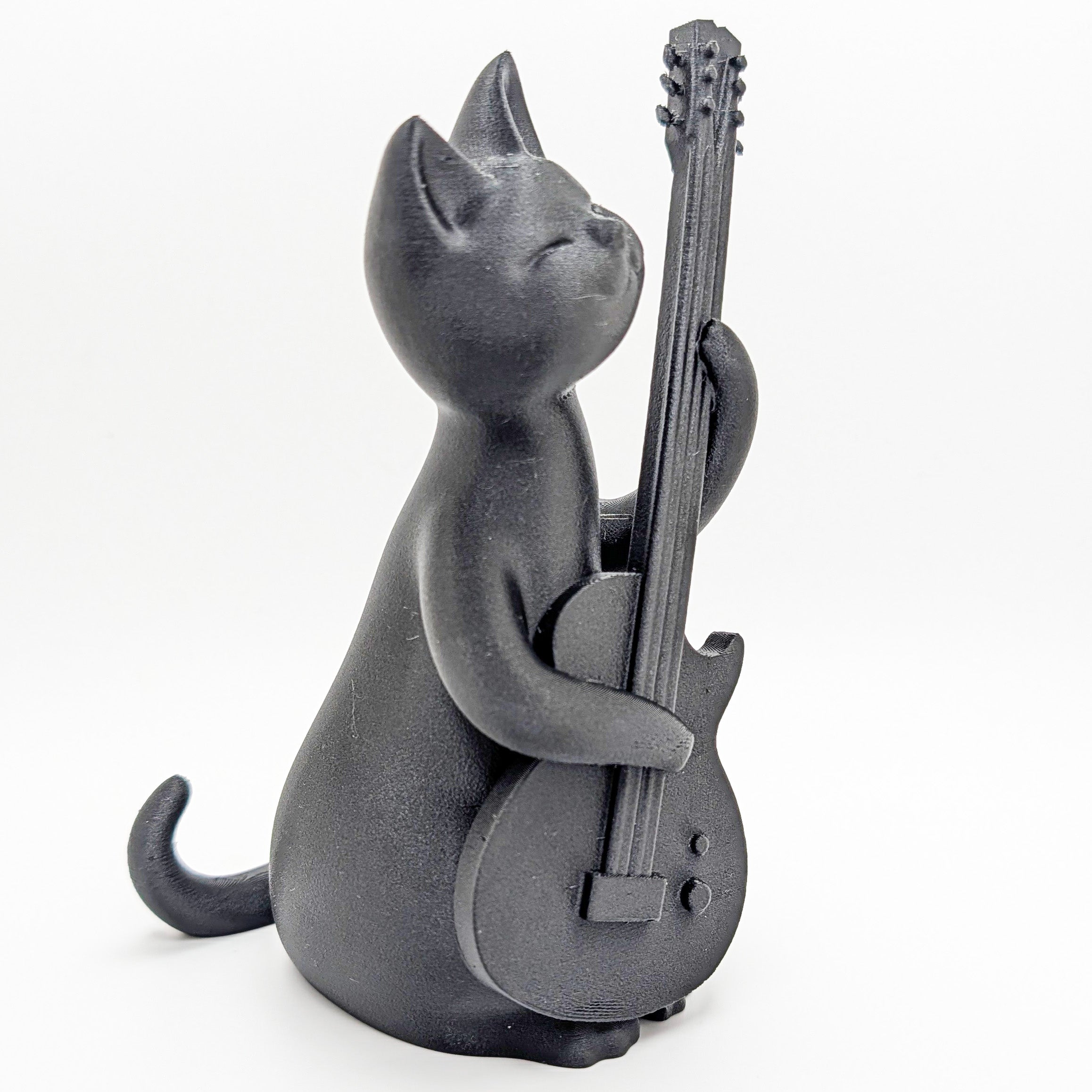 Guitar Cat Sculpture