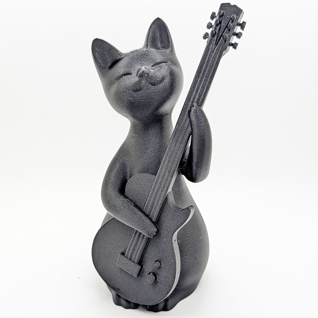 Guitar Cat Sculpture