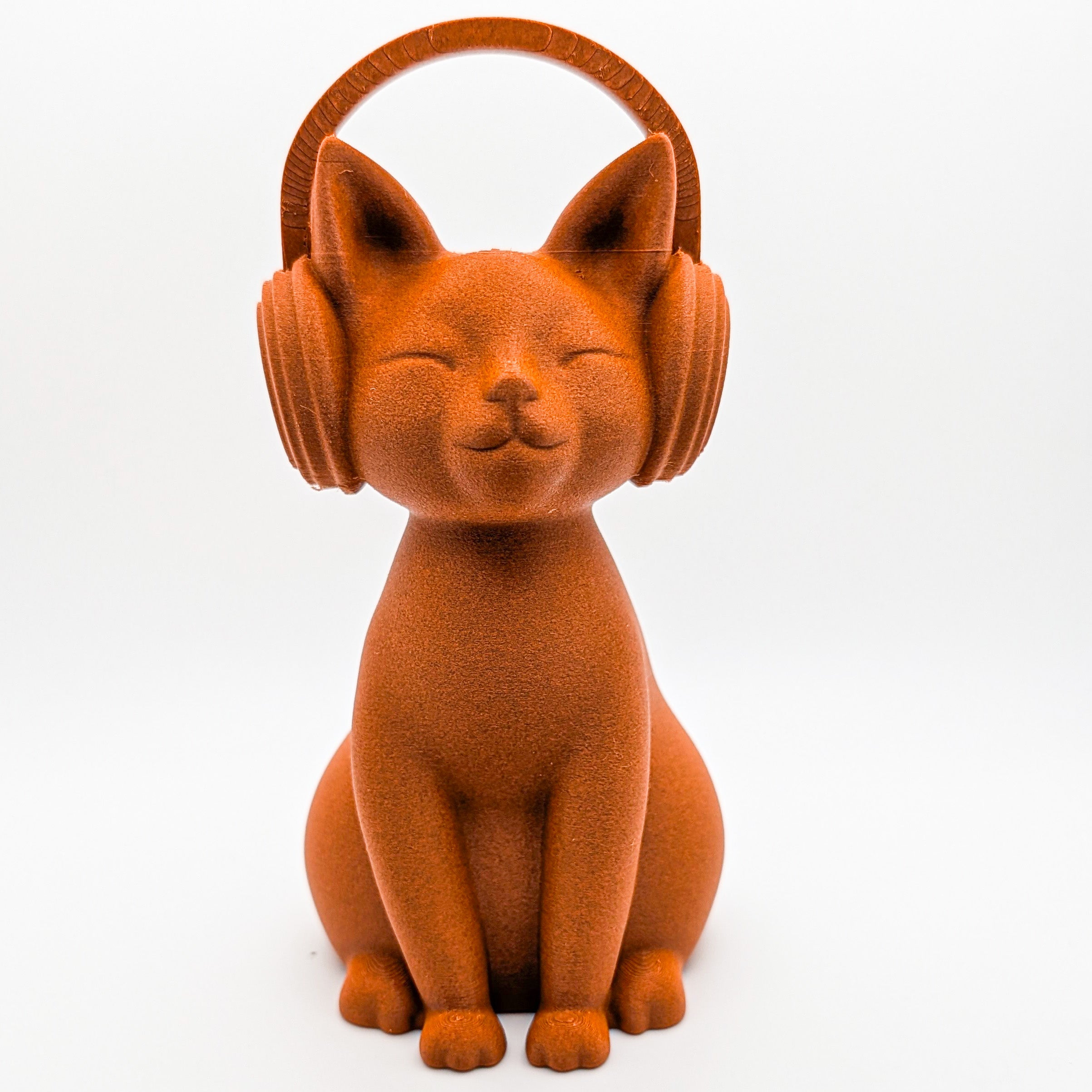Headphones Cat Sculpture