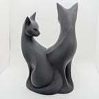 Intertwined Cats Sculpture