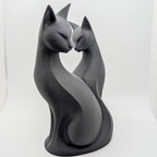 Intertwined Cats Sculpture