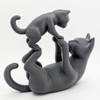 Mama Cat & Kitten Sculpture