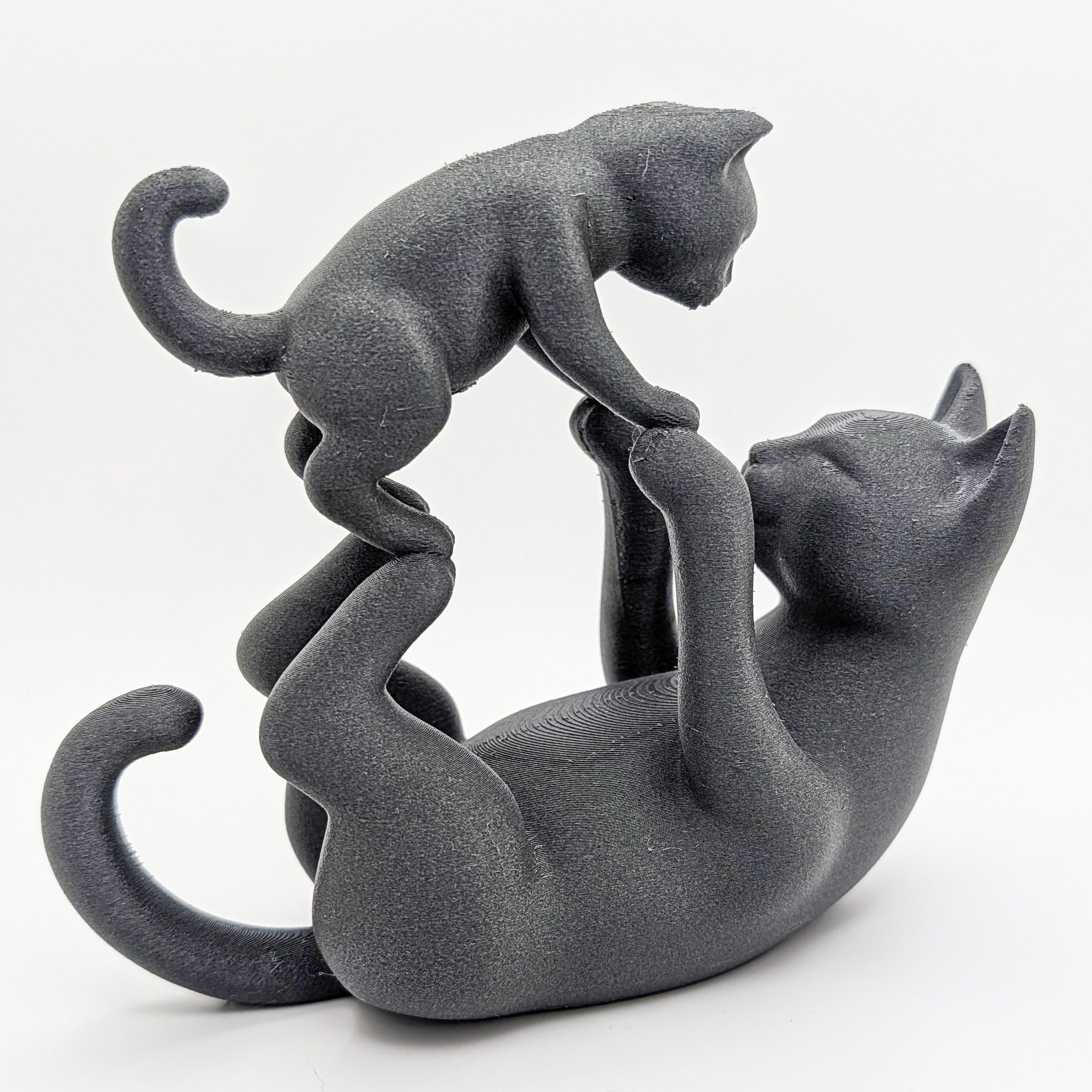 Mama Cat & Kitten Sculpture