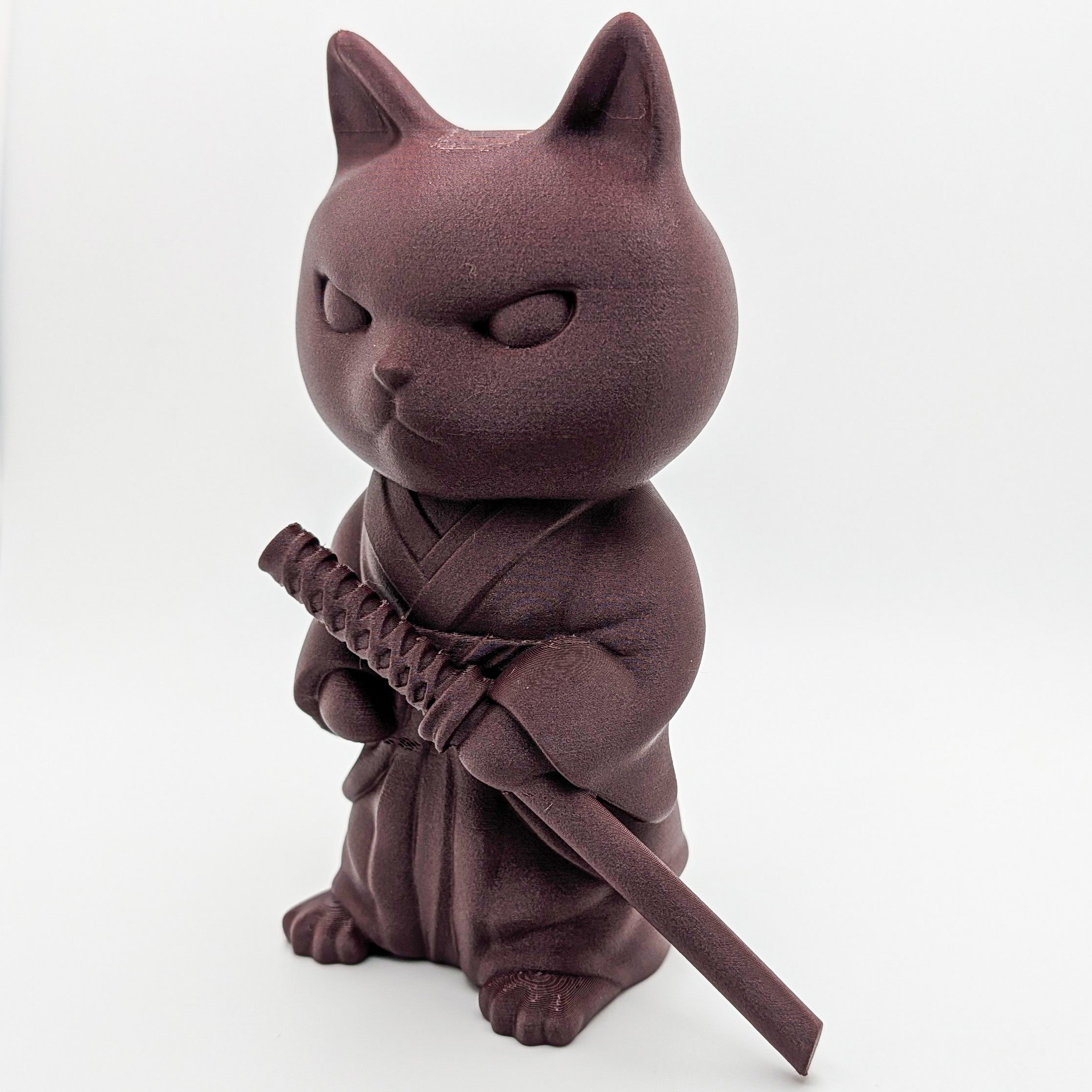 Samurai Cat Sculpture