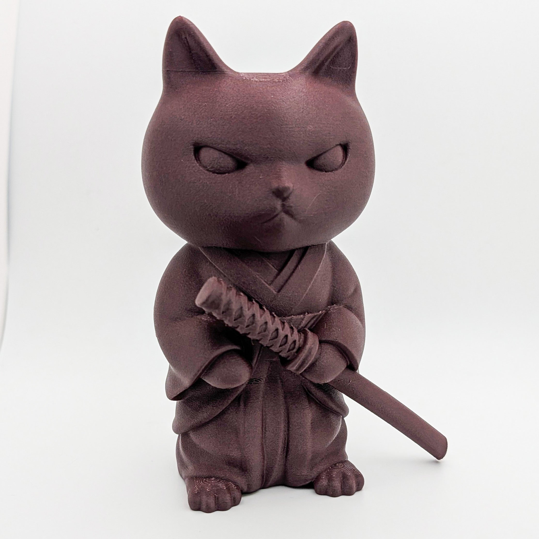 Samurai Cat Sculpture